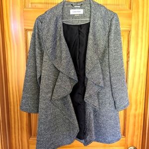 Black white Calvin Klein Women's Blazer Jacket Size 6